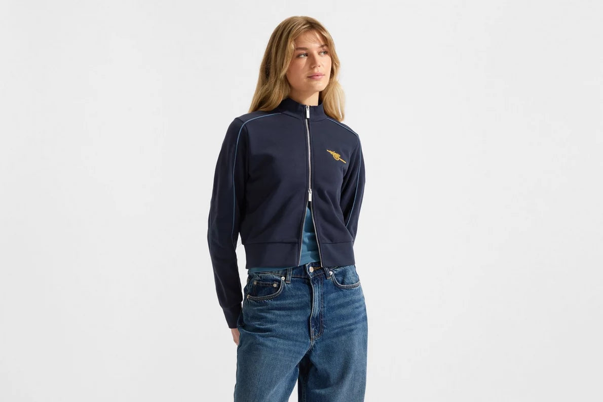 Arsenal Womens Essentials Navy Zip Jacket