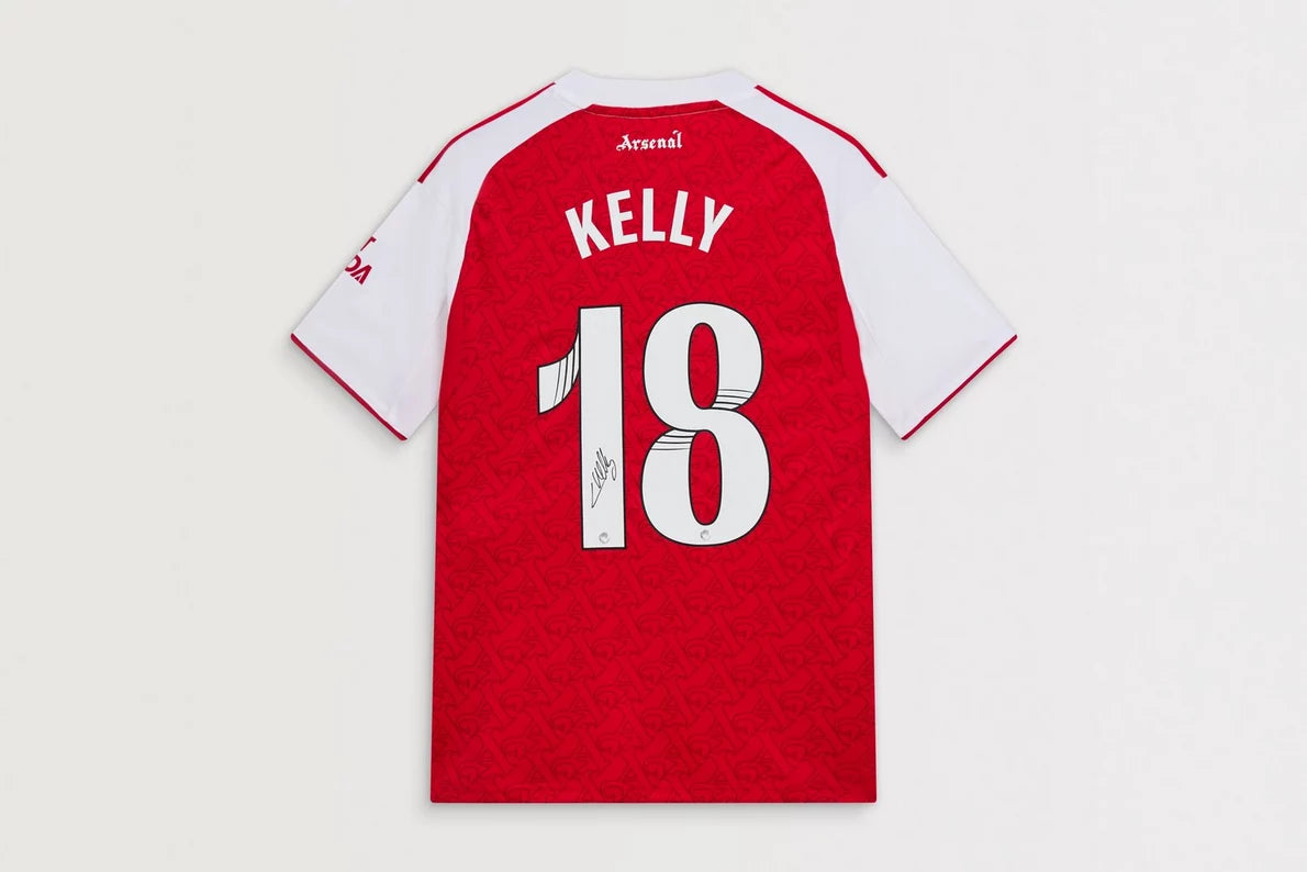 Arsenal 25/26 Home Boxed Signed Shirt KELLY