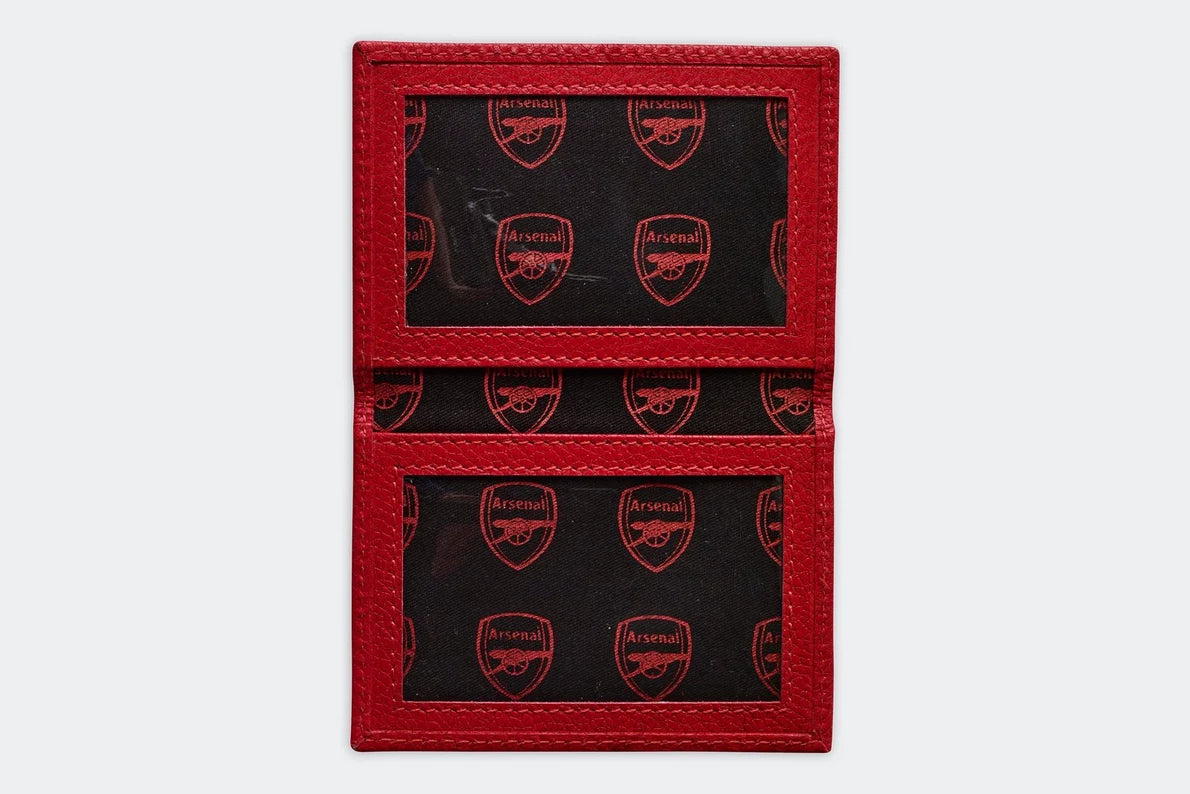 Arsenal Red Leather Card Holder