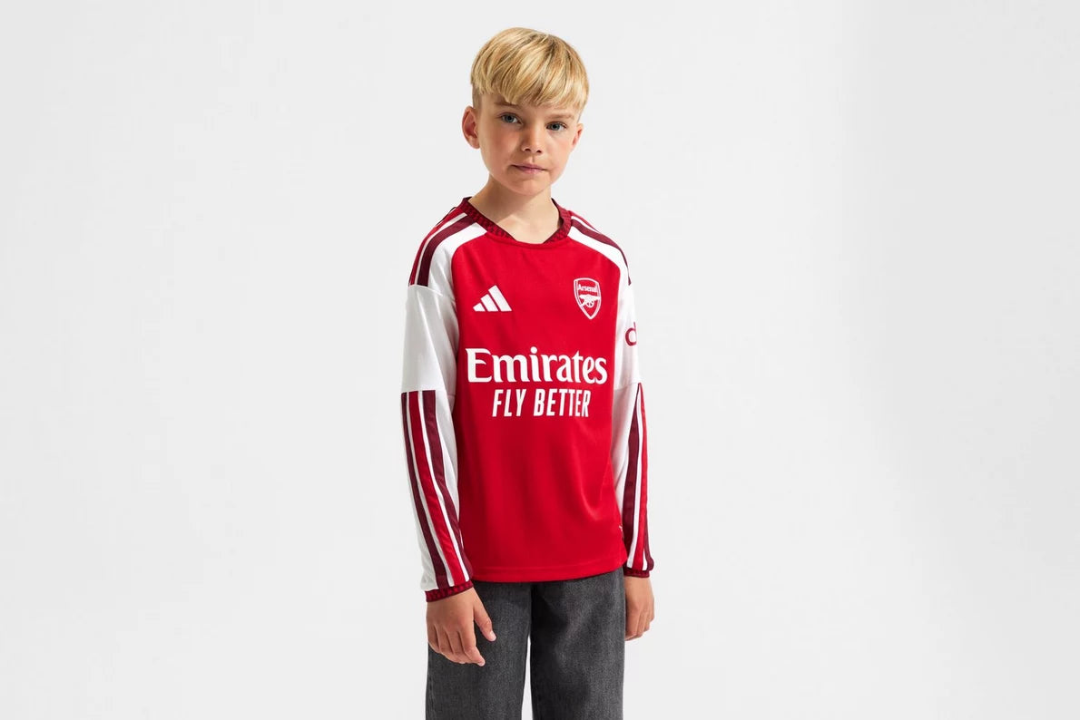 Arsenal adidas Kids 26/27 Long Sleeved Home Shirt