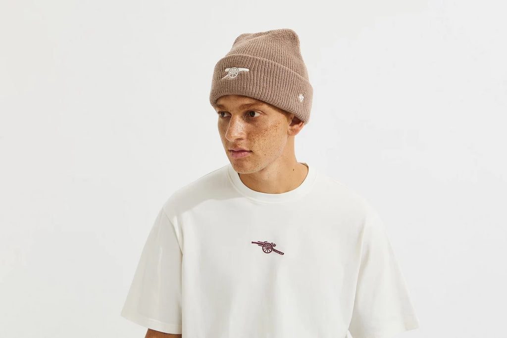 Arsenal 47 Beige Cuff Knit Beanie