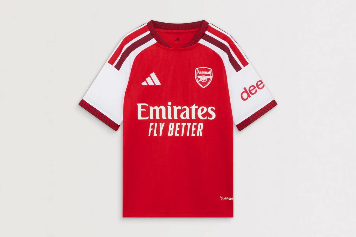 Arsenal adidas Kids Premier League Champions Home Shirt