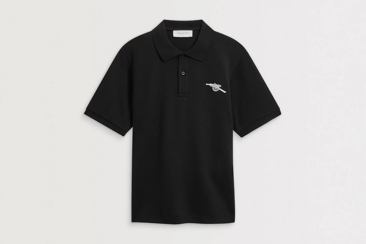Arsenal Essentials Black Polo Shirt