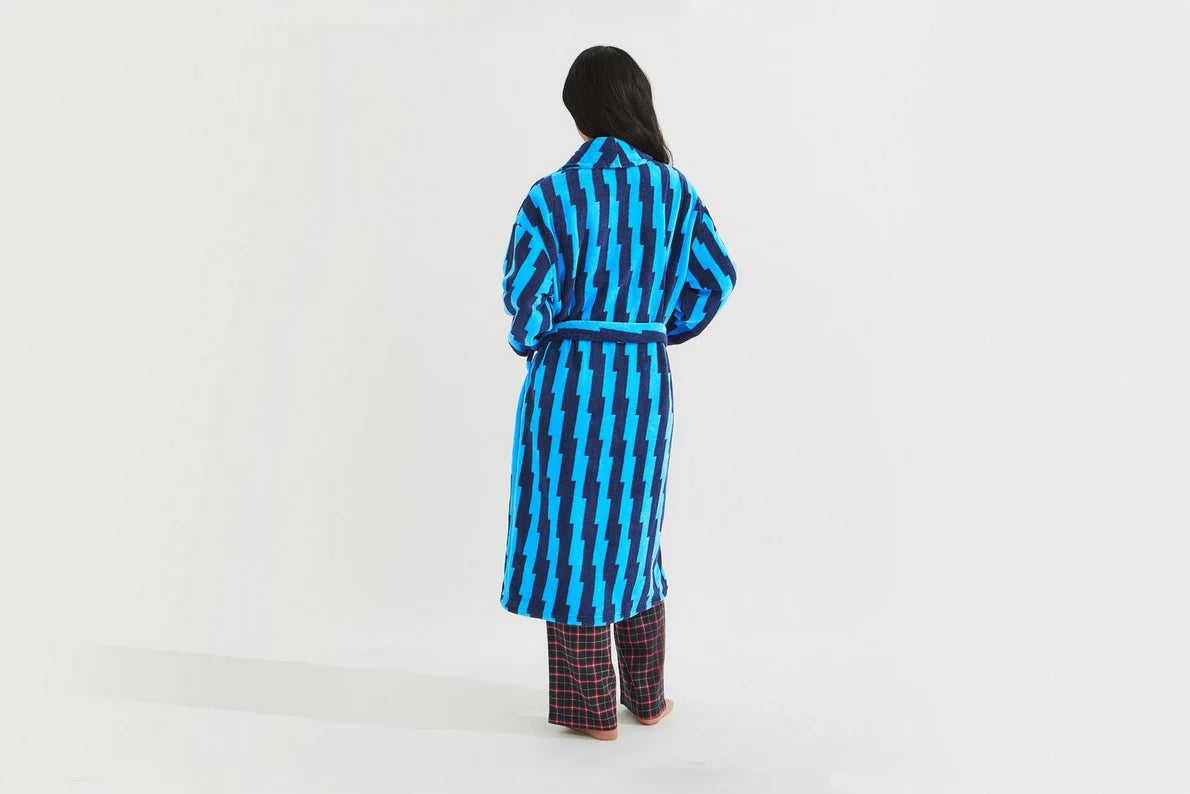 Arsenal Essentials Unisex Lightning Bolt Fleece Dressing Gown