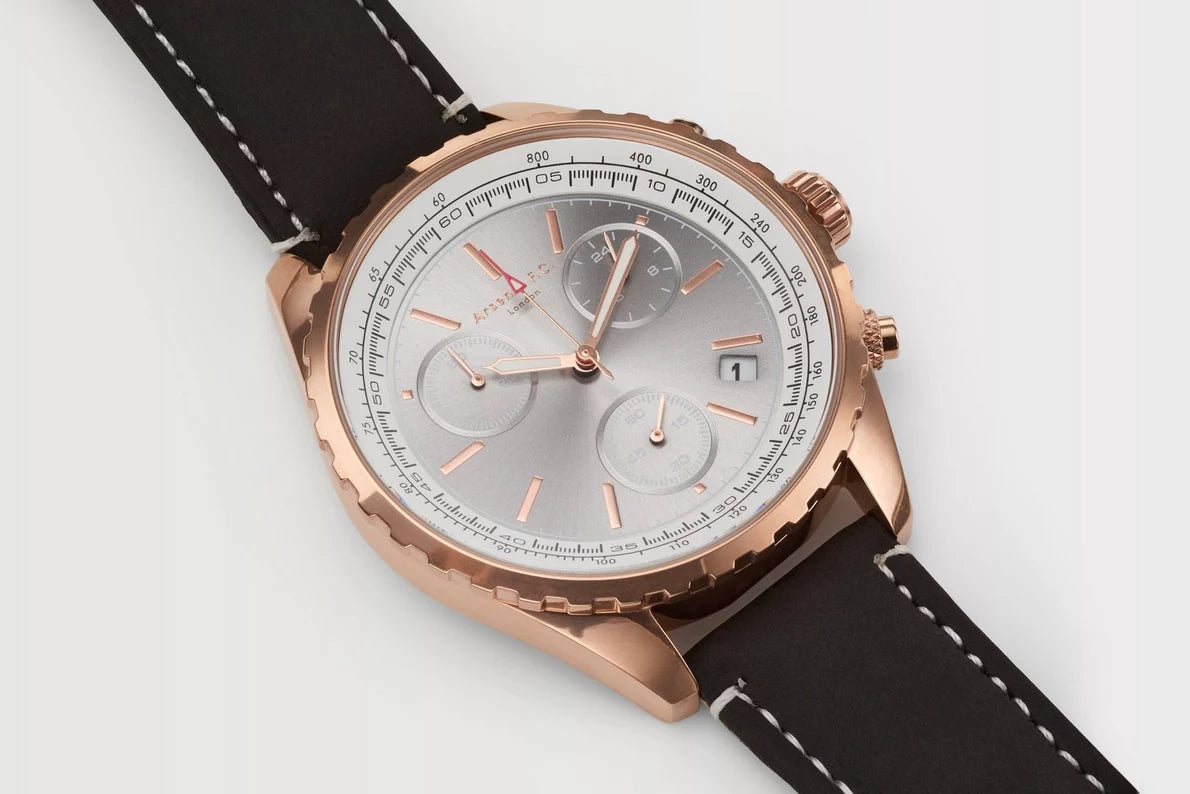 Arsenal Leather Strap Watch