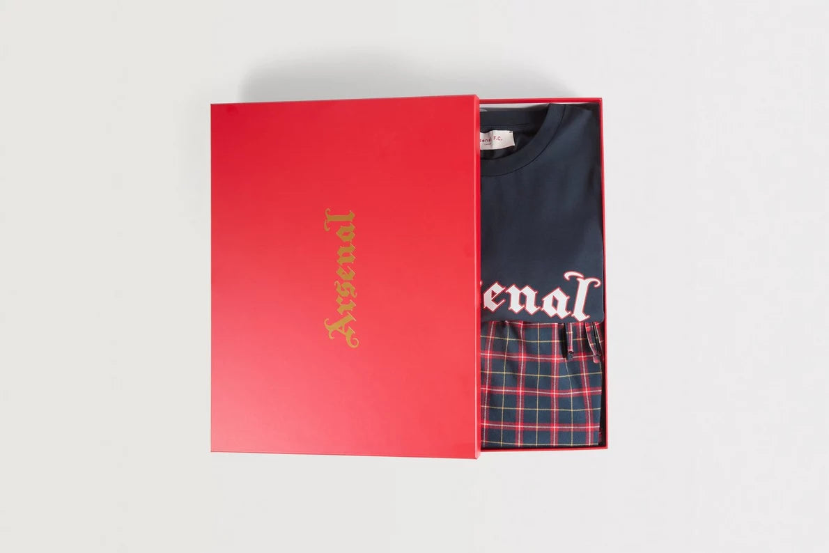 Arsenal Essentials Womens Gothic Check Pyjama Set