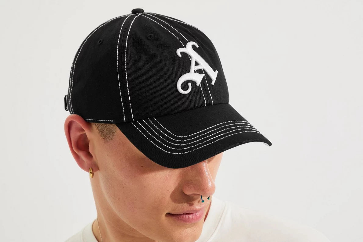 Arsenal 47 Black Gothic A Contrast Stitch Cap