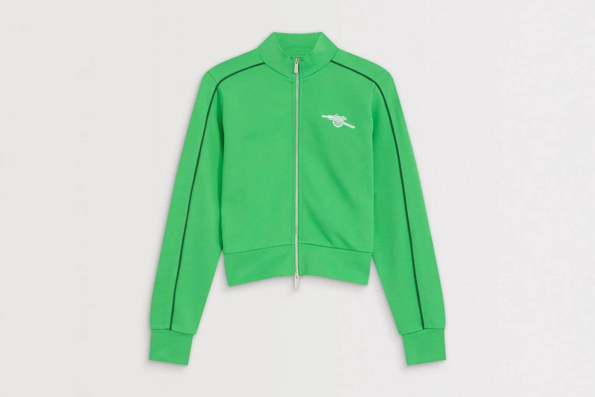 Arsenal Womens Essentials Green Zip Jacket