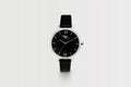 Arsenal Silver Retro Cannon Leather Strap Watch