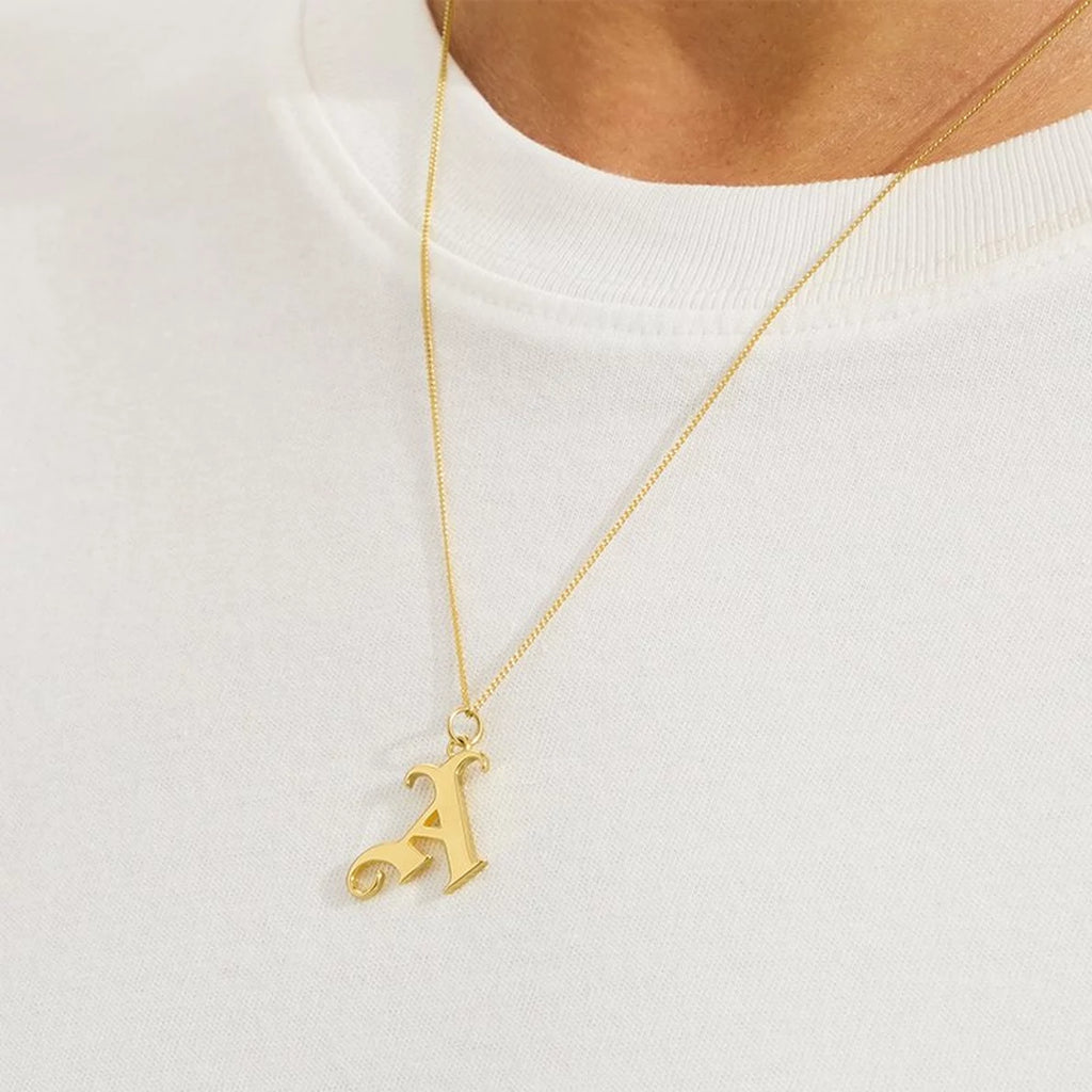 Arsenal 18ct Gold Plated Silver Gothic A Pendant