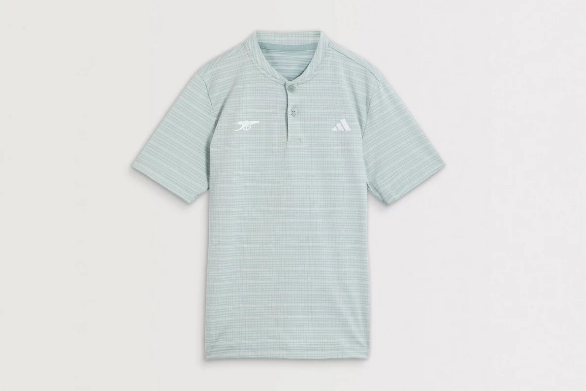 Arsenal adidas Kids Golf Striped Polo Shirt