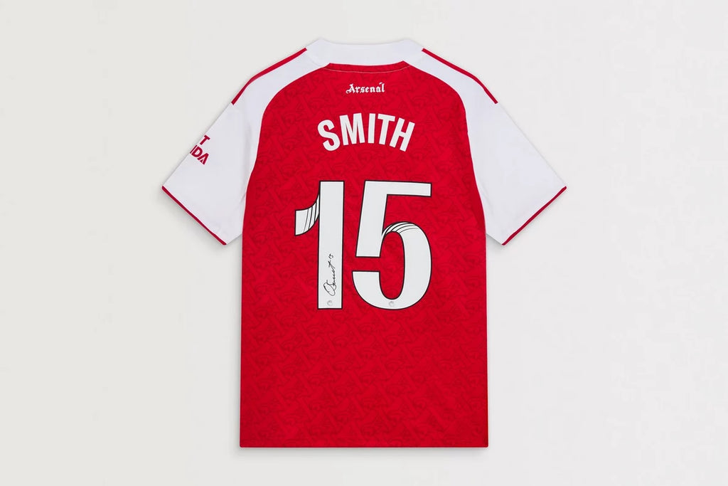 Arsenal 25/26 Home Boxed Signed Shirt SMITH