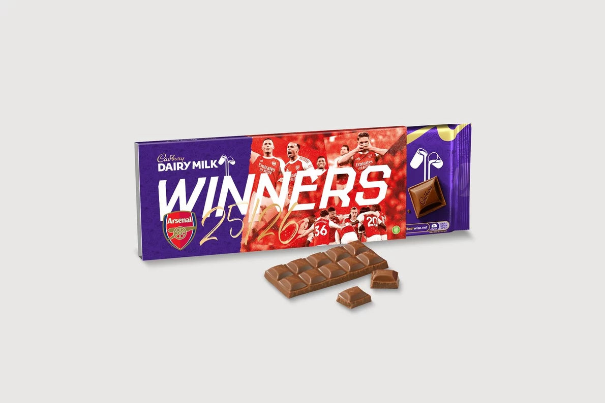 Arsenal 25/26 Champions Cadburys Bar