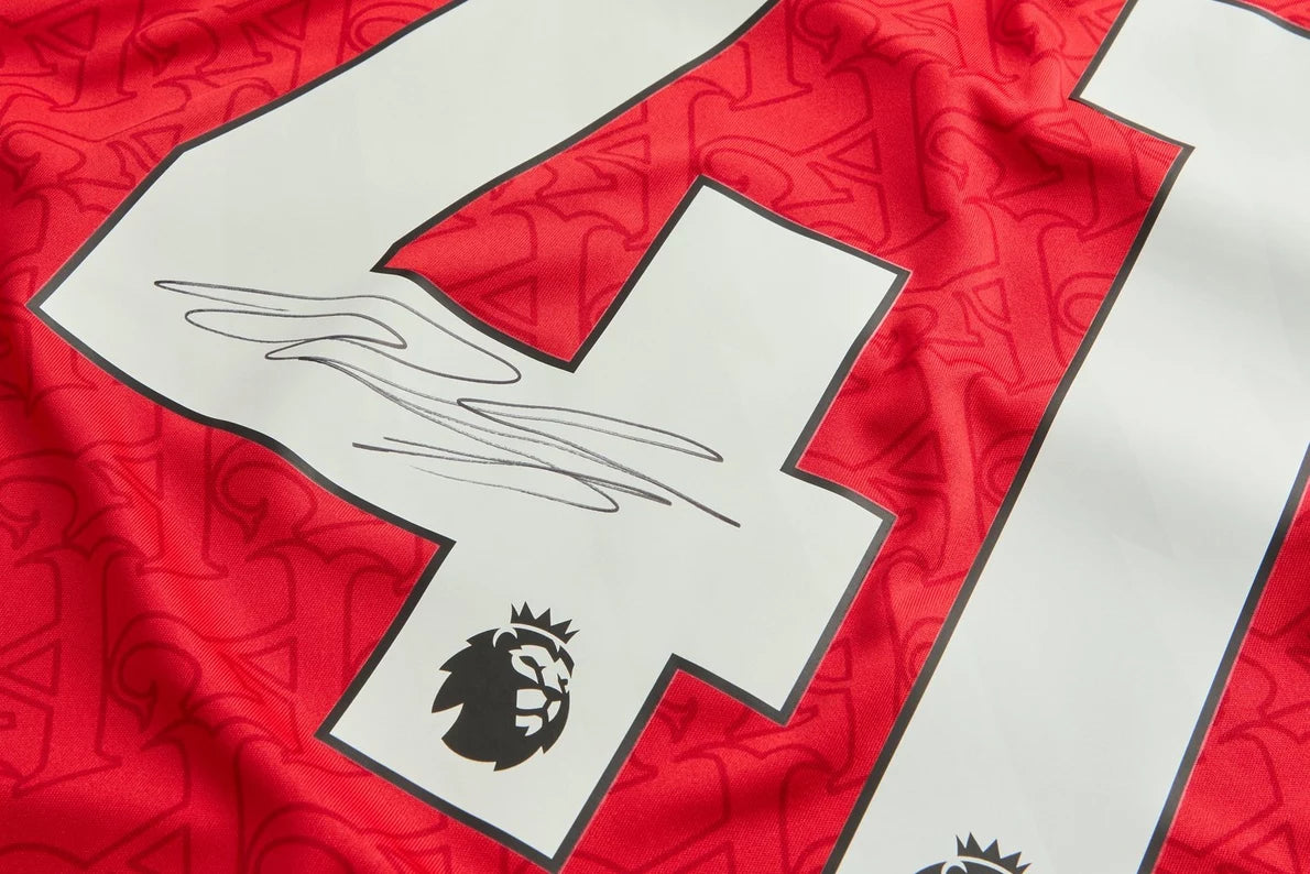 Arsenal 25/26 Home Boxed Signed Shirt RICE