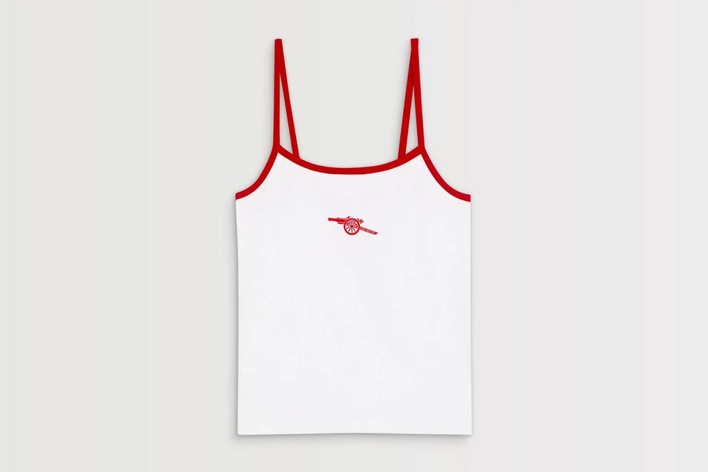 Arsenal AWFC Womens White Ribbed Tank