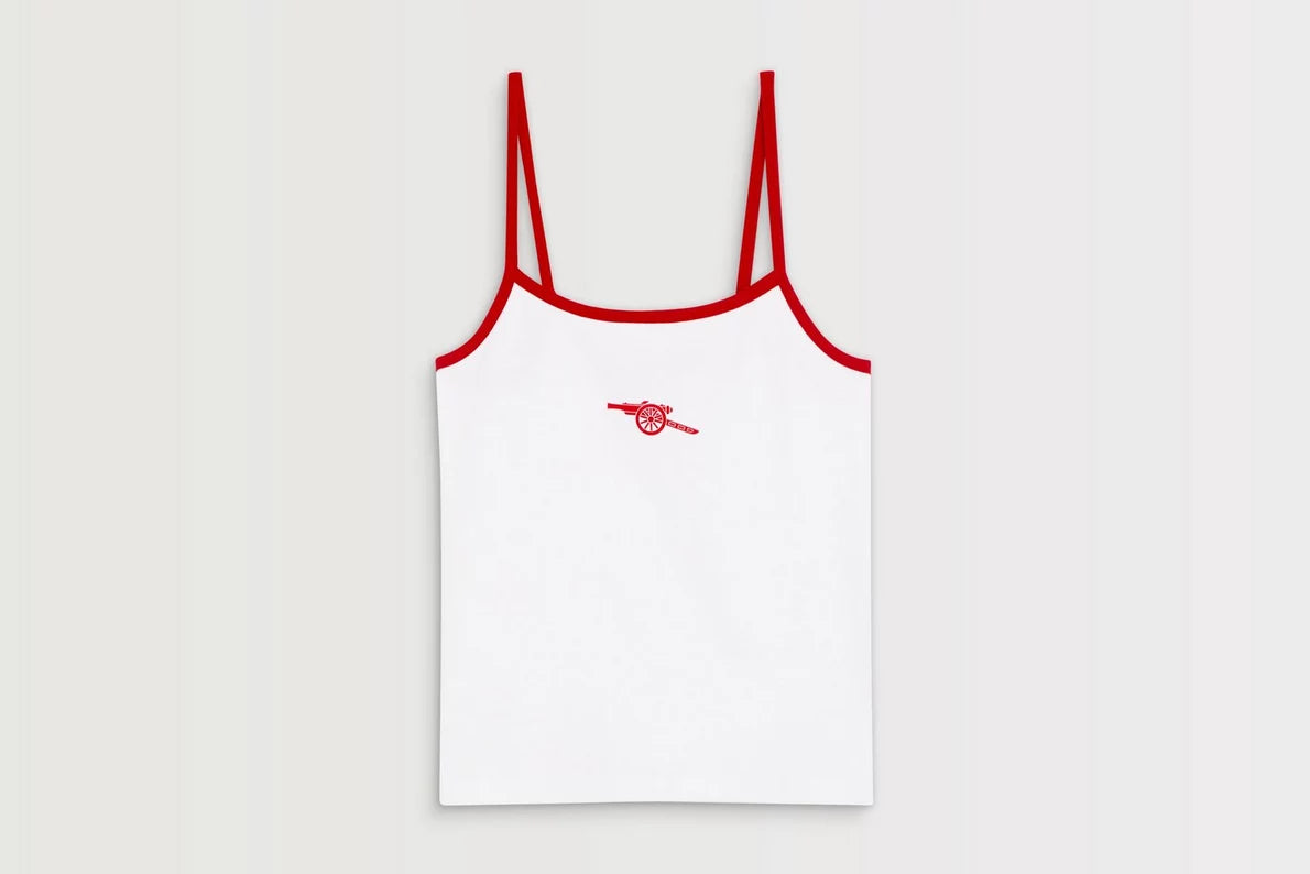 Arsenal AWFC Womens White Ribbed Tank