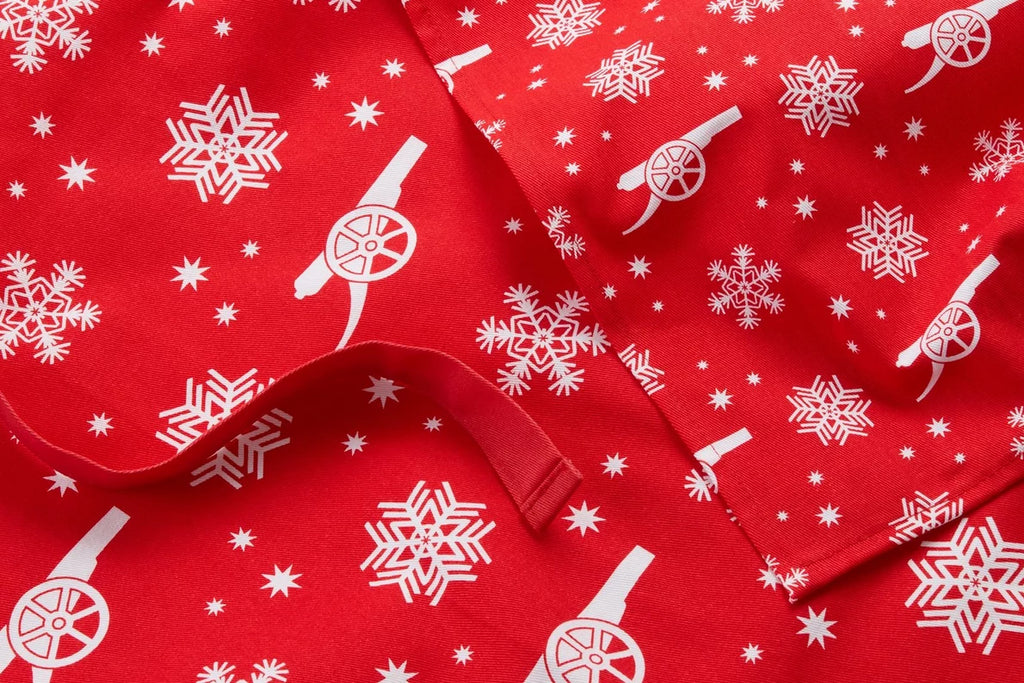 Arsenal Christmas Apron and Tea Towel Set
