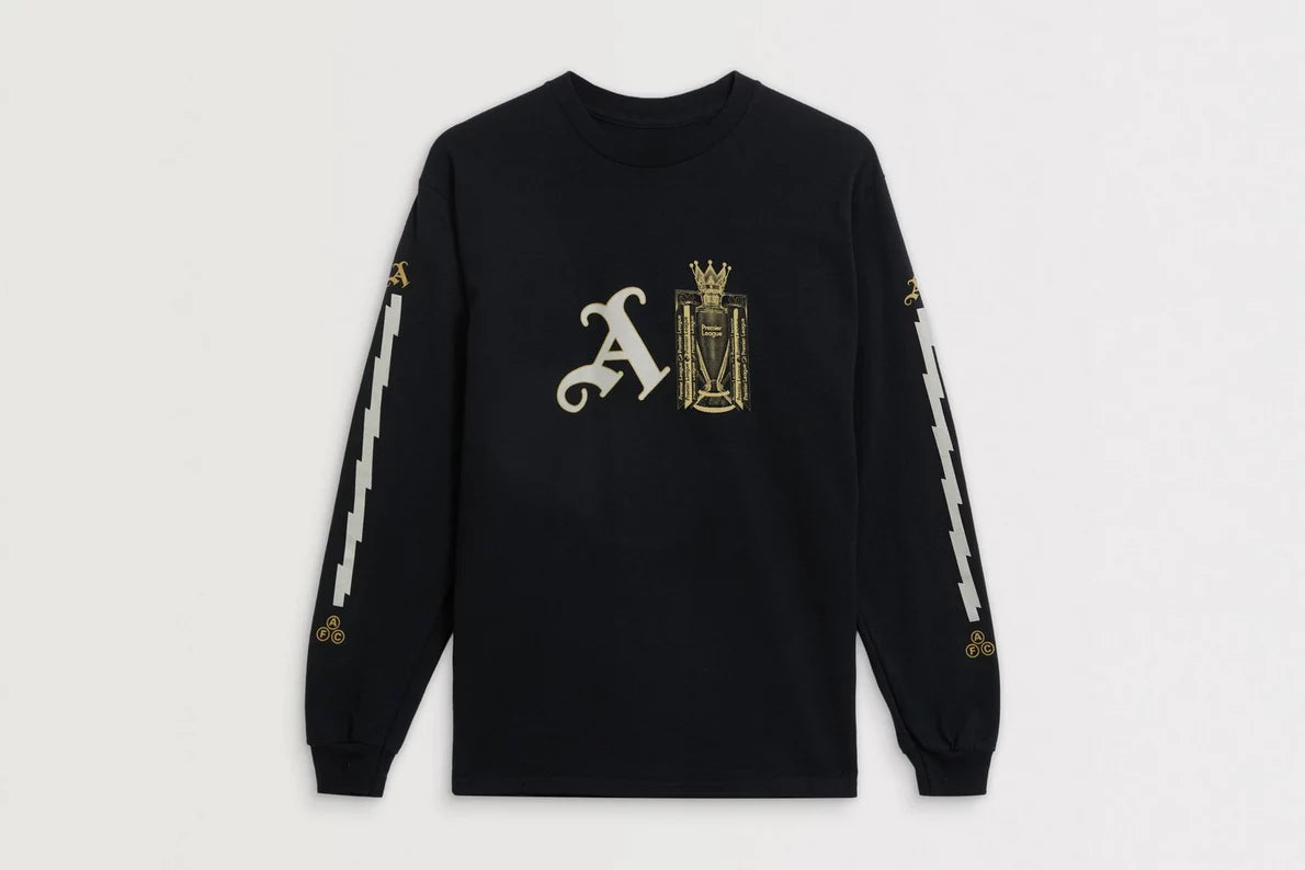 Arsenal Champions Trophy 25/26 Black Long Sleeved T-Shirt