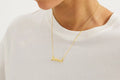 Arsenal 18ct Gold Plated Silver Gothic Text Necklace