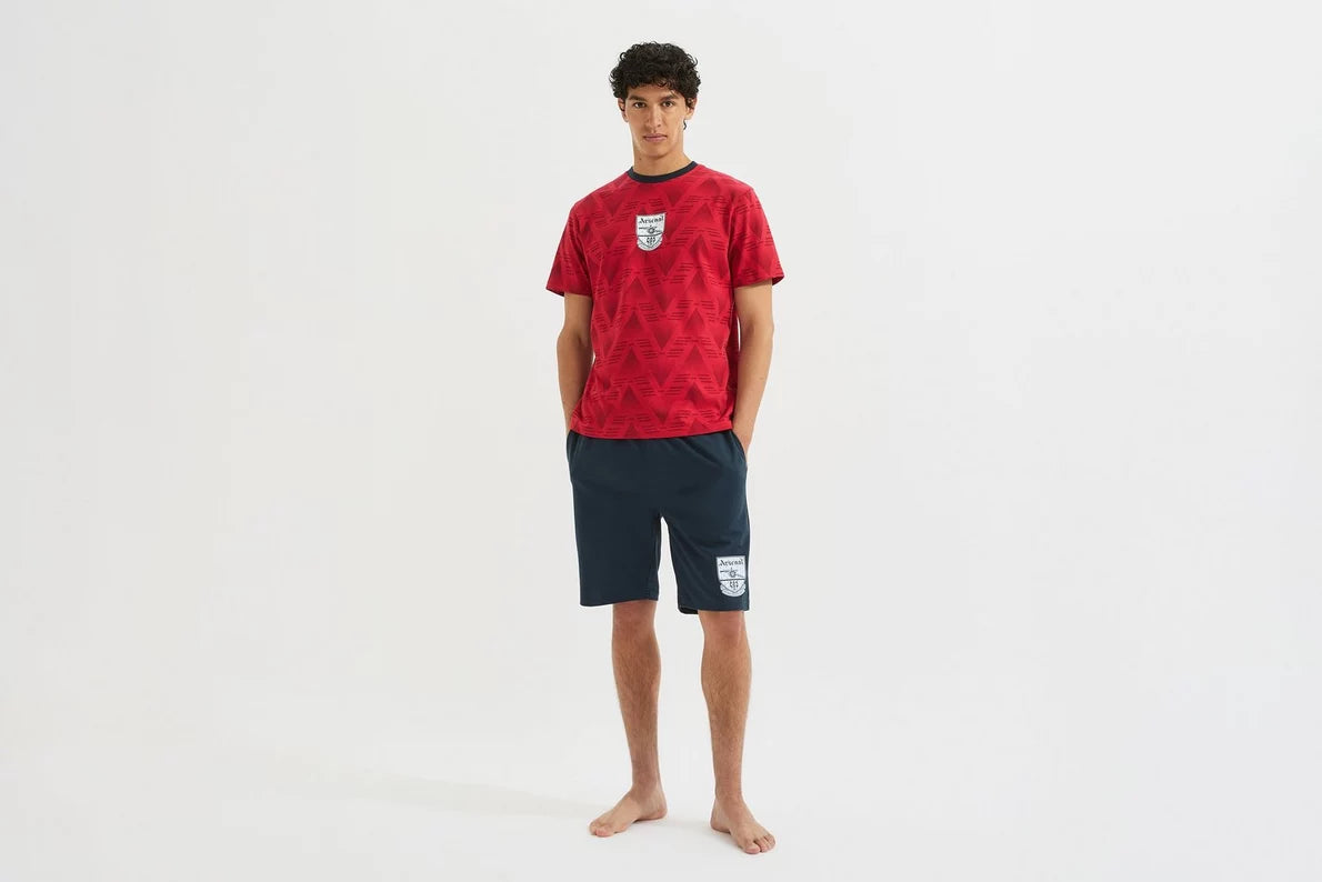 Arsenal Classics Red Bruised Banana Pyjama Short Set