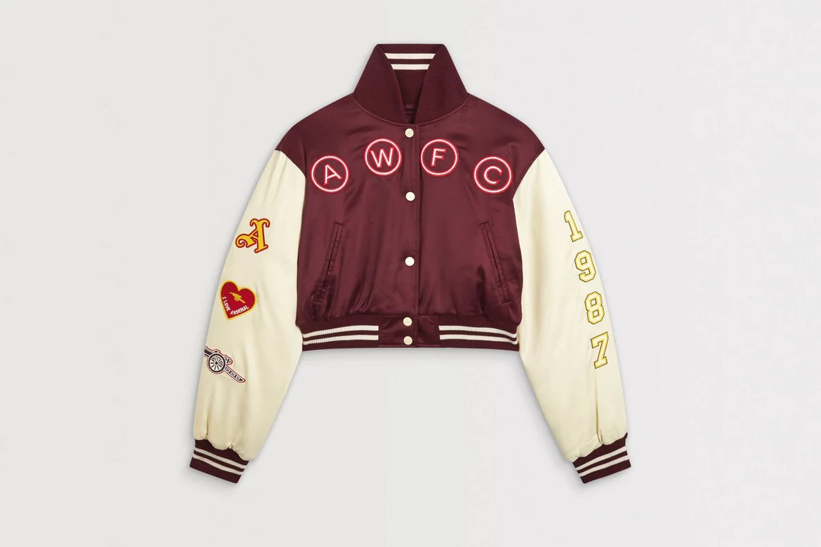 Arsenal AWFC Classics Cropped Bomber Jacket
