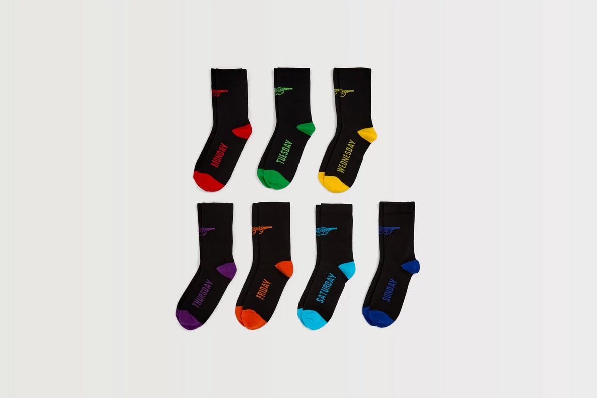Arsenal 7 Day Socks