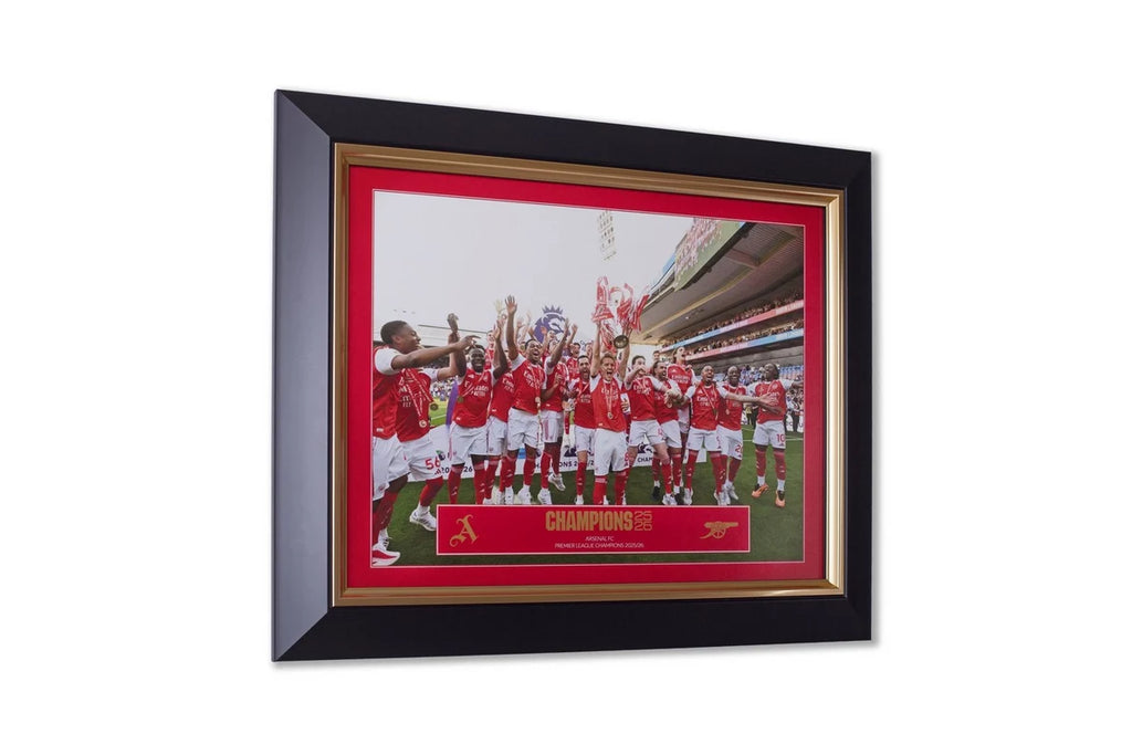 Arsenal 12 x 16 Premier League Champions Trophy Framed Print