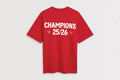 Arsenal Champions 25/26 Red Crew T-Shirt