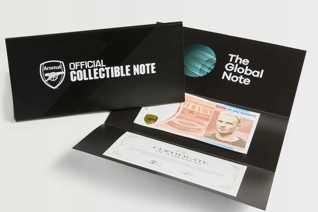 Arsenal Dennis Bergkamp Collectible Note