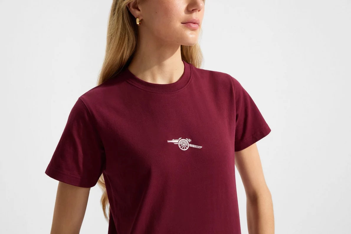 Arsenal Womens Essentials Burgundy T-Shirt