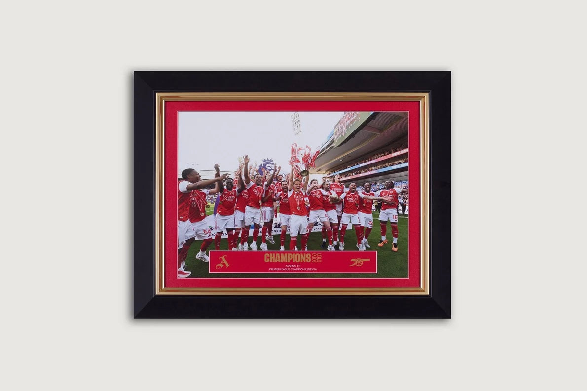 Arsenal 12 x 16 Premier League Champions Trophy Framed Print