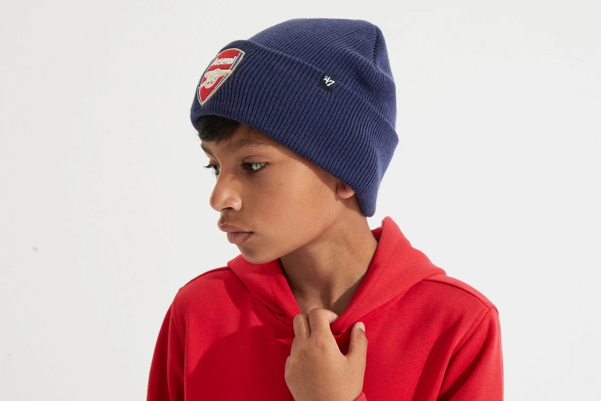 Arsenal Kids 47 Navy Crest Beanie