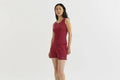 Arsenal Essentials Womens Burgundy Sleeveless Chapman Rib Lounge Short Set