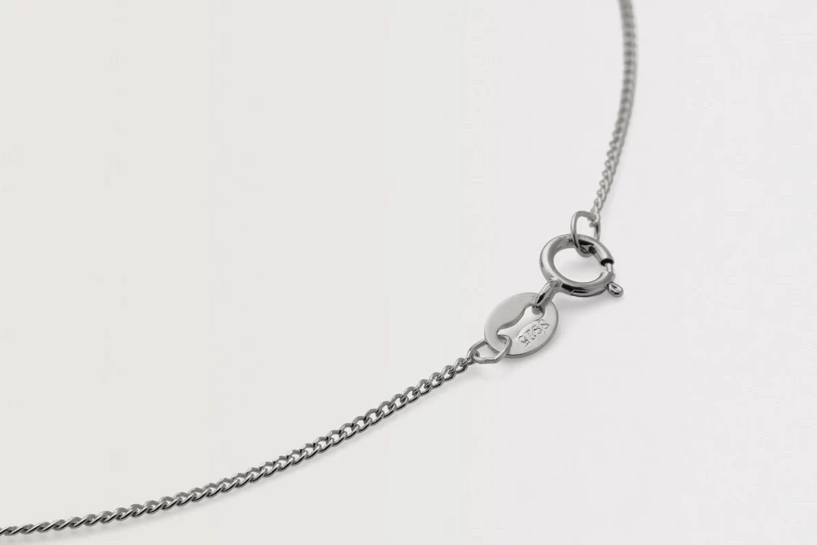 Arsenal Silver Gothic Text Necklace