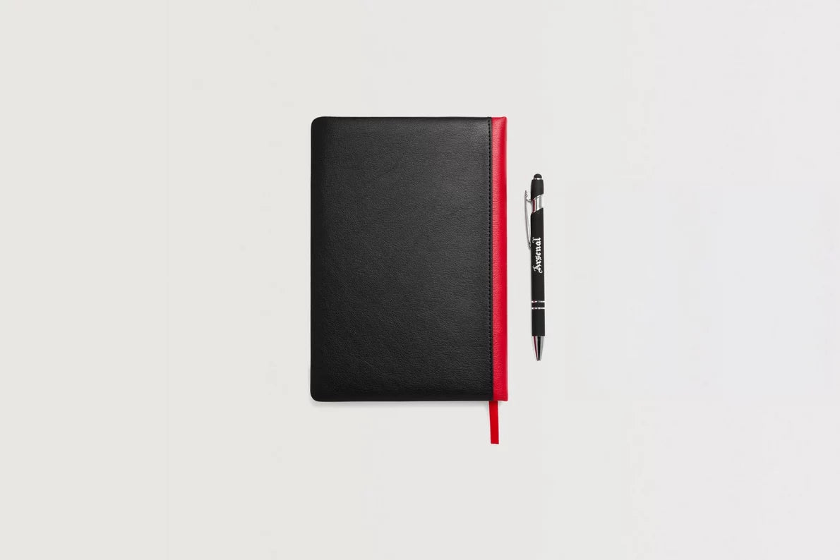 Arsenal Classics Black Notebook and Pen Set
