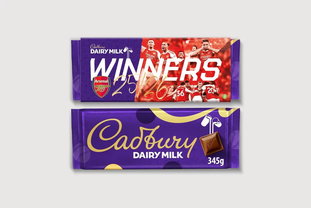 Arsenal 25/26 Champions Cadburys Bar