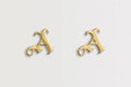 Arsenal Gothic A Gold Plated Earrings