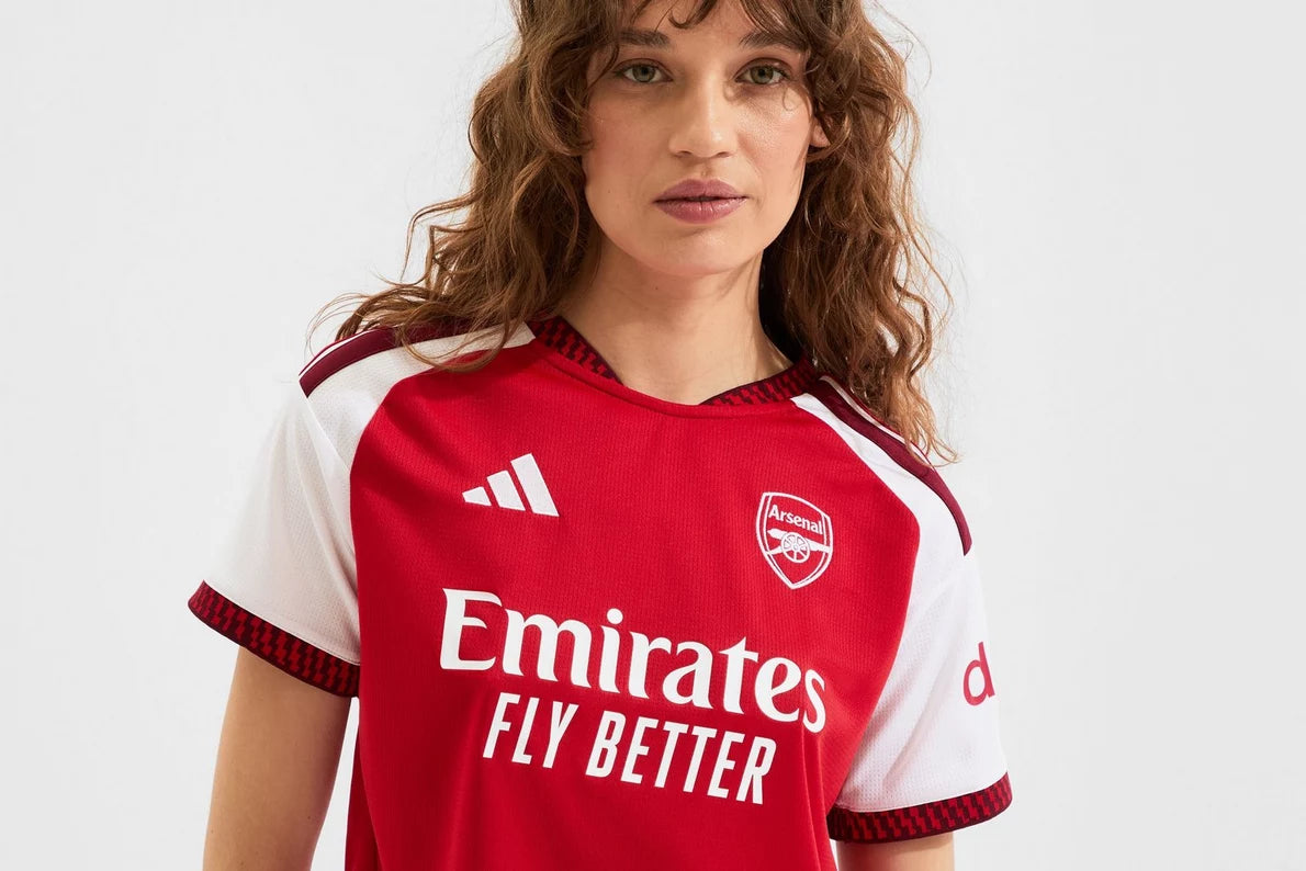 Arsenal adidas Womens Premier League Champions Crop Home Shirt