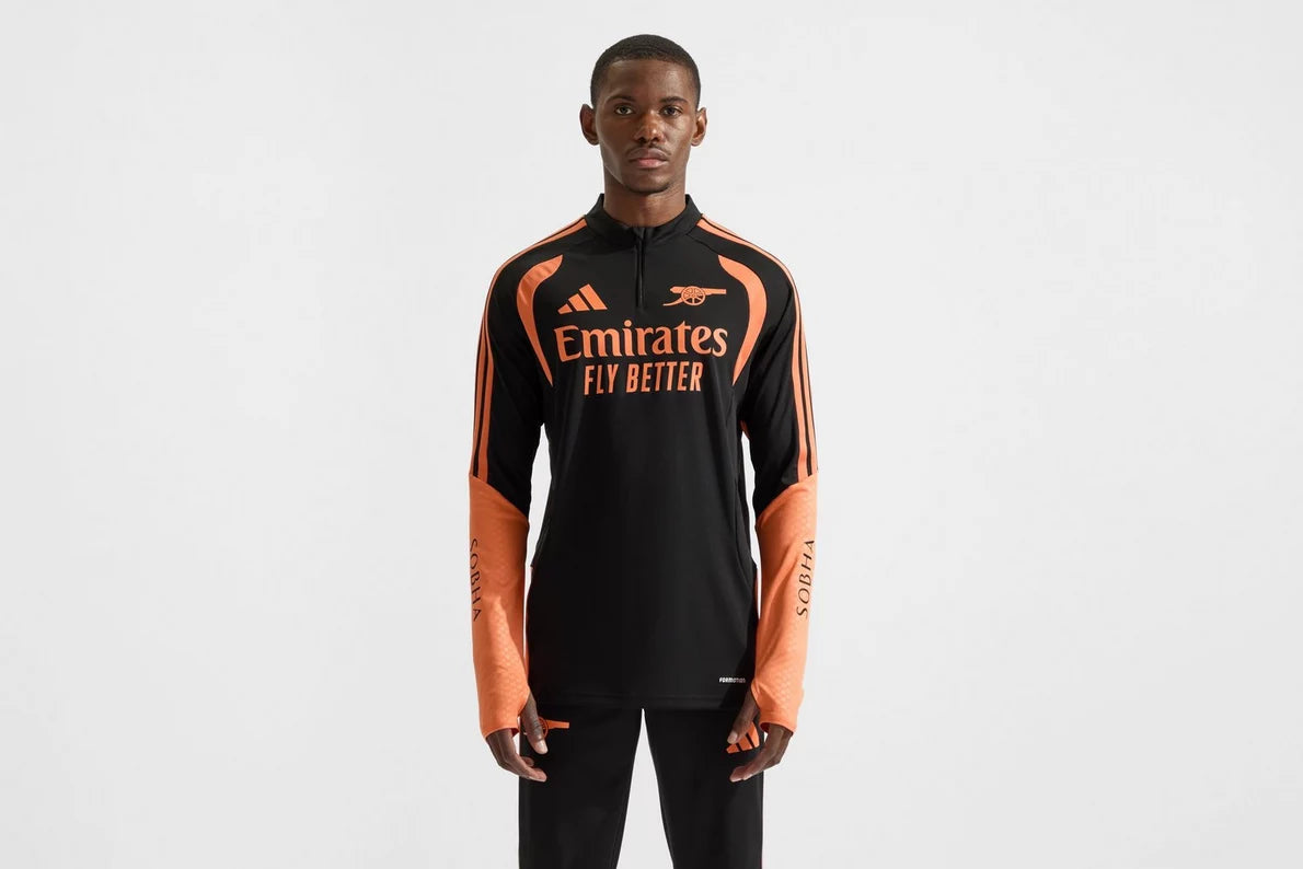 Arsenal adidas 26/27 Black 1/4 Zip Training Top