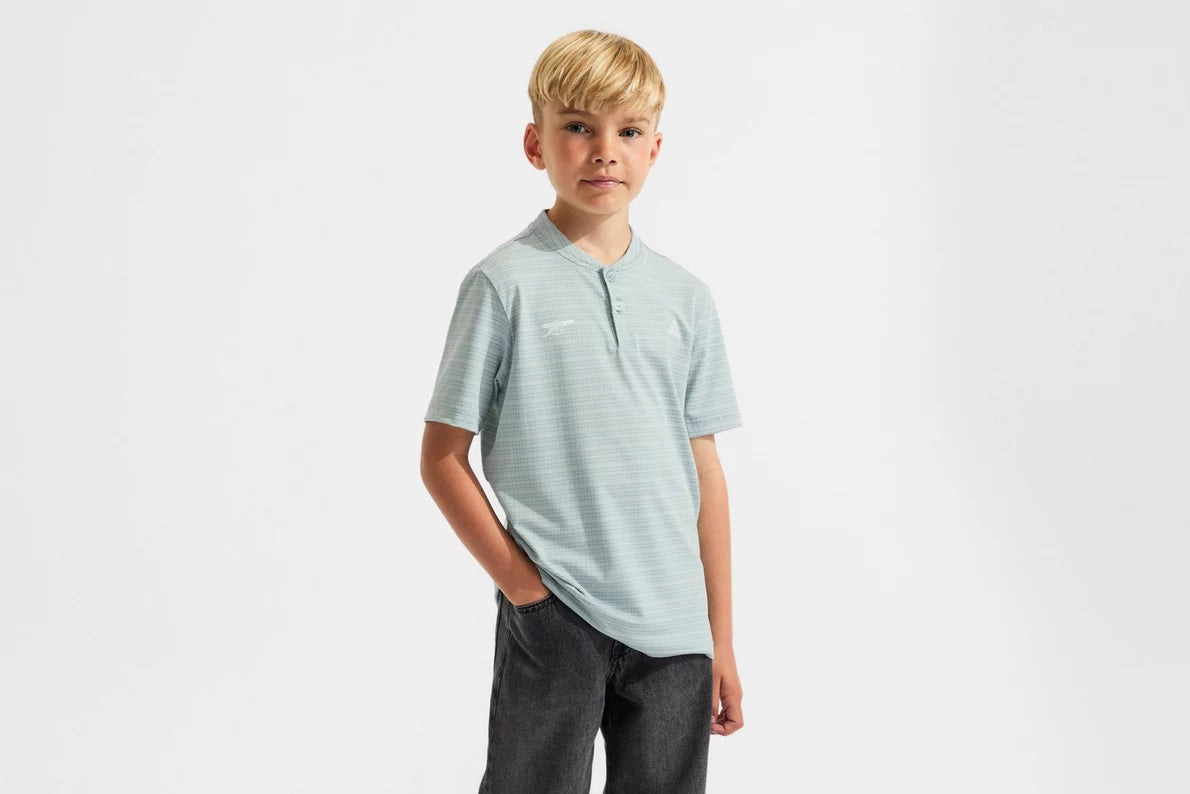 Arsenal adidas Kids Golf Striped Polo Shirt