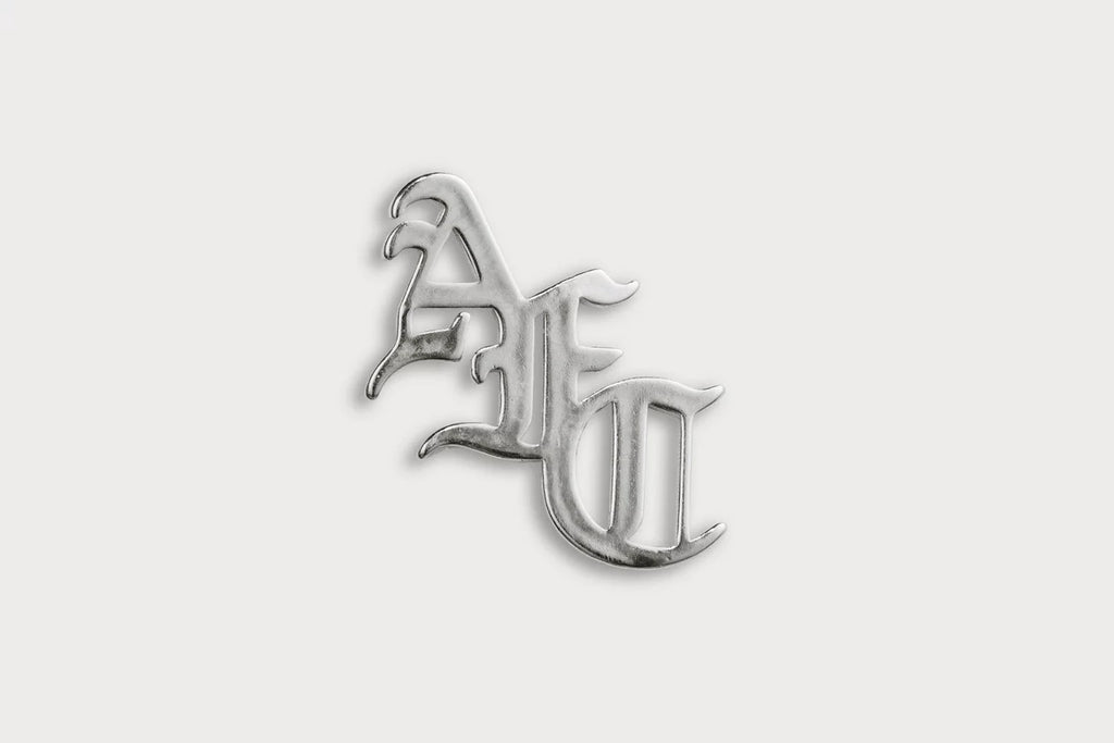 Arsenal Silver Gothic AFC Monogram Pin Badge