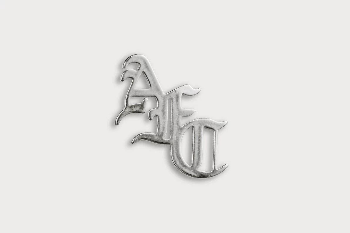 Arsenal Silver Gothic AFC Monogram Pin Badge