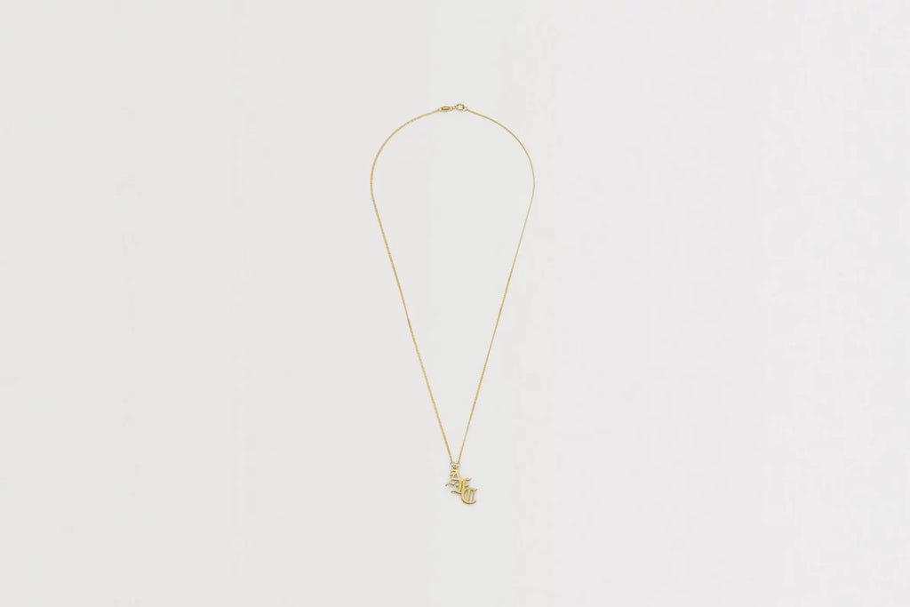Arsenal 18ct Gold Plated Silver Gothic AFC Monogram Pendant