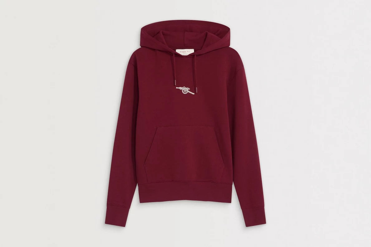 Arsenal Womens Essentials Burgundy Hoodie
