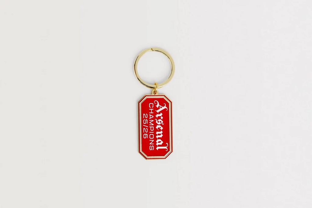 Arsenal Champions 25/26 Keyring and Badge Set