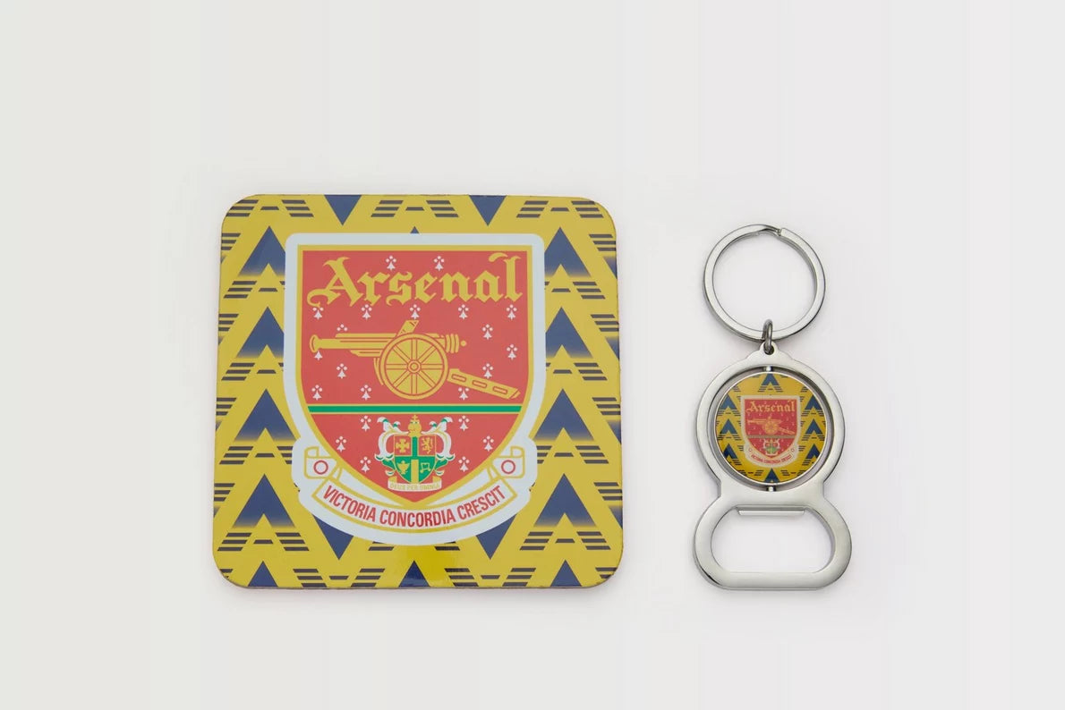 Arsenal Retro Bruised Banana Coaster and Bottle Opener