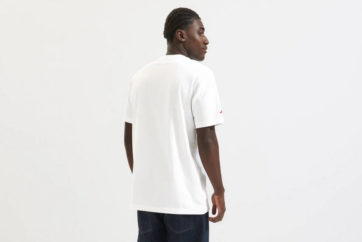 Arsenal adidas 25/26 White Graphic T-Shirt