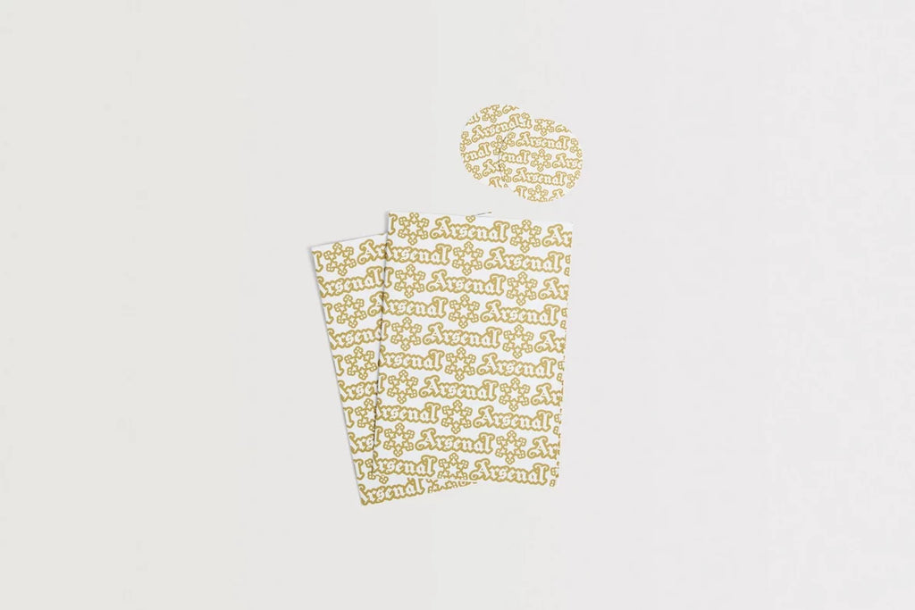 Arsenal Gold Gift Wrap Sheets and Tags