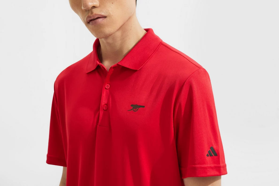 Arsenal adidas Golf Red Performance Polo Shirt