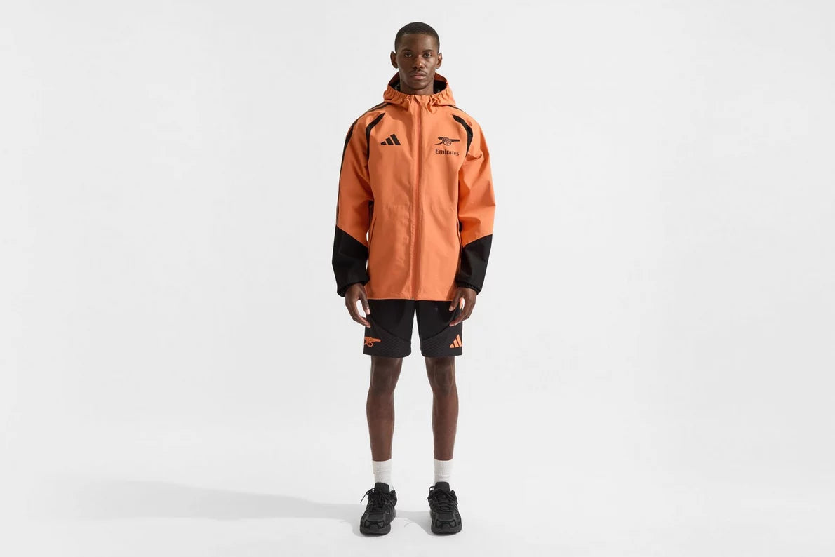 Arsenal adidas 26/27 Orange Training Rain Jacket
